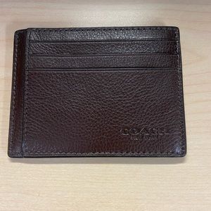 Coach Men’s ID Case - Mahogany - NWT